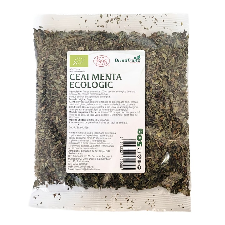 Ceai menta ecologic 50g