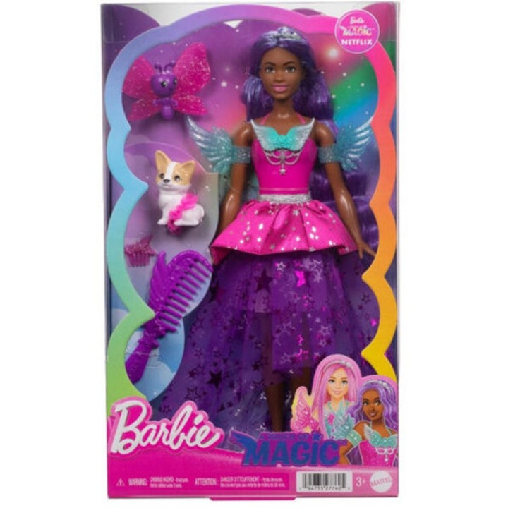 Mattel Barbie A Touch of Magic - Tündér főhős - Brooklyn baba (JCW49)