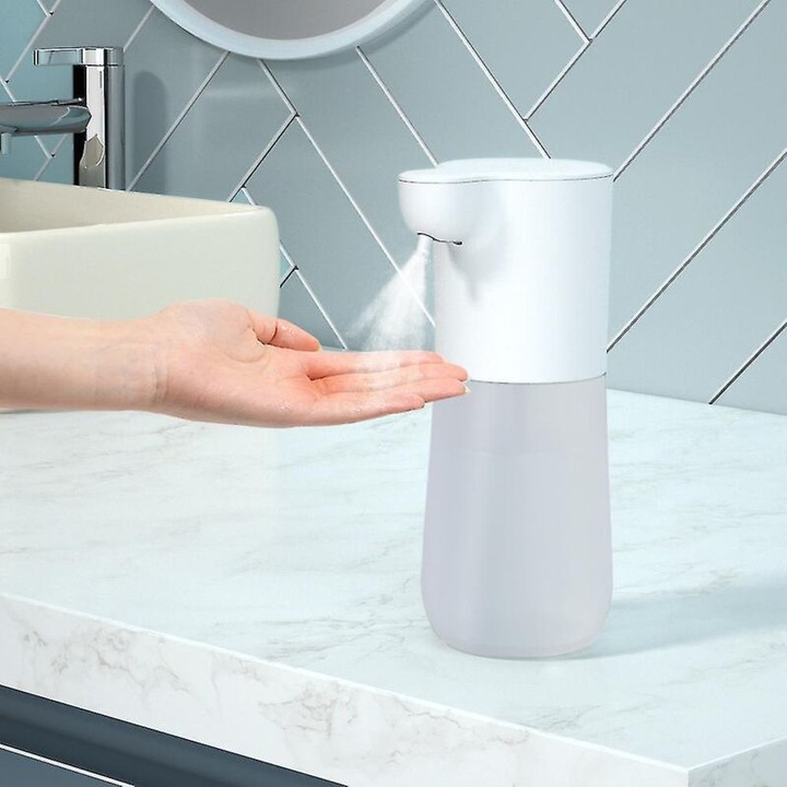 Adagoló automata habszappan 600ml állítható, újratölthető, fehér