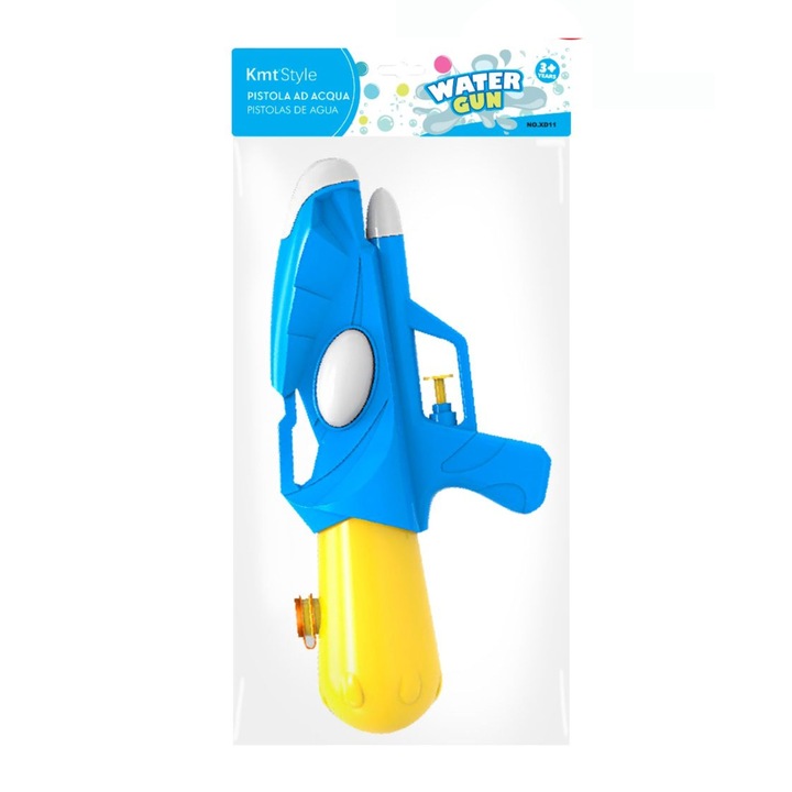 Pistol cu Apa pentru Copii, Dimensiune 31x15x5.5 cm, Jucarie de Vara pentru Plaja, Piscina si Curte, Rezervor pentru Apa, Design Usor de Manevrat, Multicolor