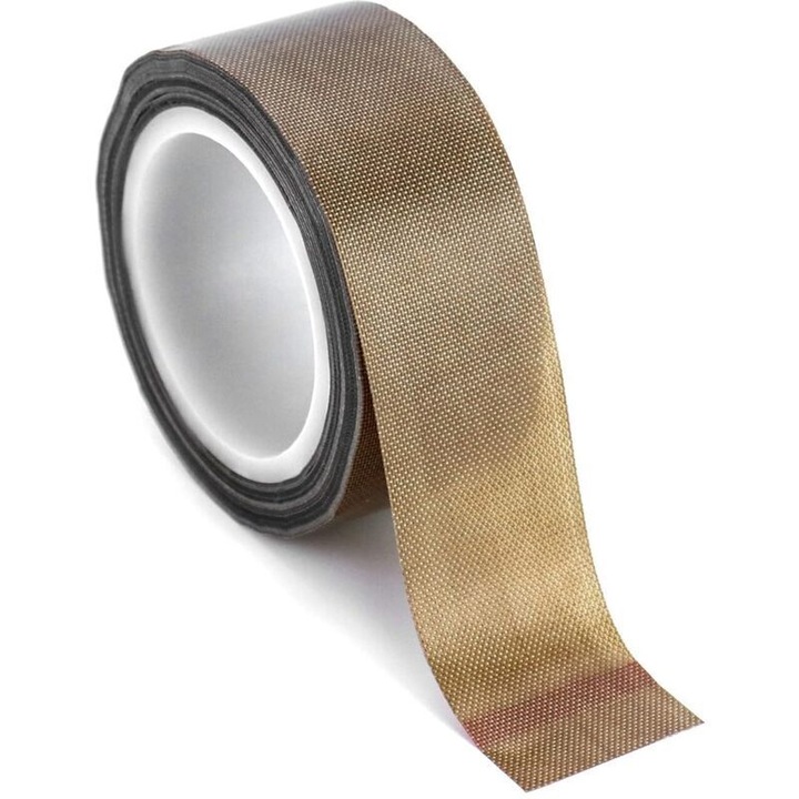Banda adeziva Teflon 0,18mm 45x10m rezistenta la temperaturi inalte