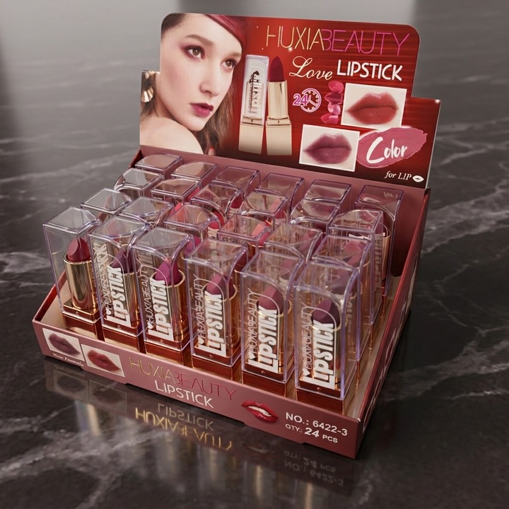 Set rujuri Huxia Beauty Love Lipstick, 24 buc, Nr. 6422-3