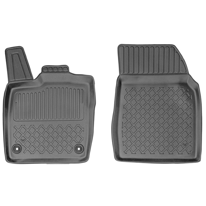 Ford Explorer Electric/Ford Capri Electric din 2024 Covoare pentru fata (sofer + pasager) pentru masina - BORDURA INALTA / NEGRU