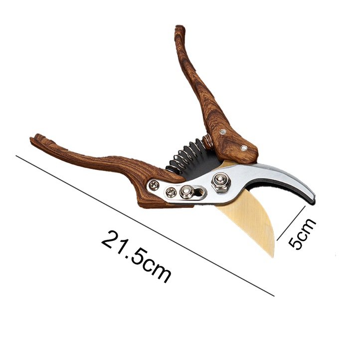 Ergonomikus kerti olló, fa design, 20cm