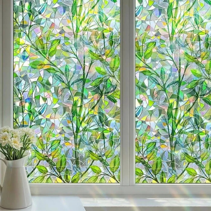 Folie electrostatica protectie intimitate, 45x200cm, multicolor