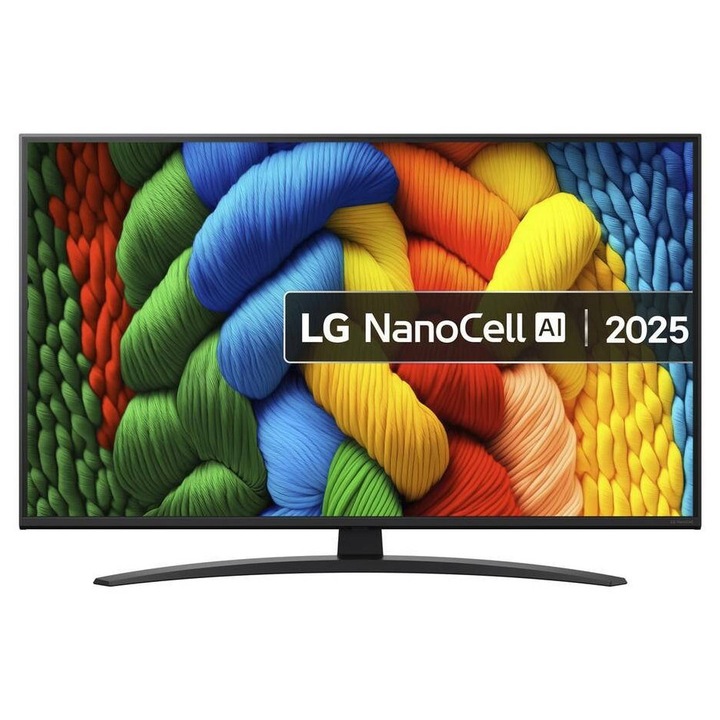 Televizor LG NanoCell LED 109cm 43inch 43NANO81A6A Ultra HD 4K Smart TV WiFi CI Negru