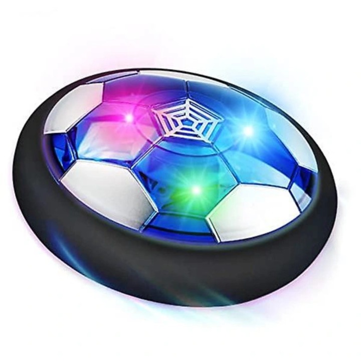 Minge plutitoare, jucarie sport din ABS si spuma elastica, reincarcabila, cu LED multicolor si margine moale antisoc, Multicolor, 18 cm