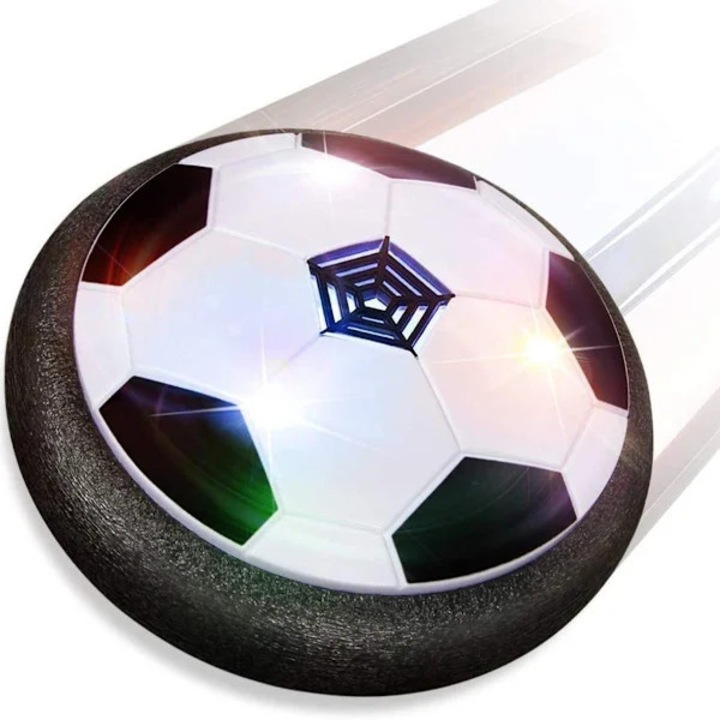 Felfüggesztett futball labda, műanyag, fekete-fehér, átmérő 18cm
