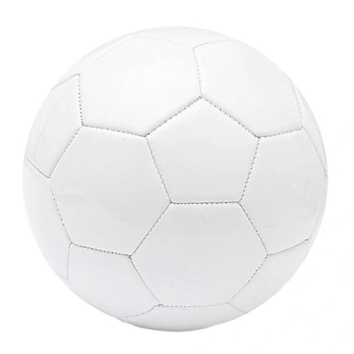 PVC futball labda, 5-ös méret, fehér, 21.5cm