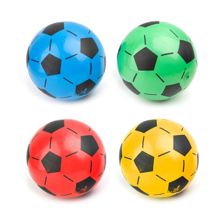 PVC focilabda, mini, felfújható gyerekeknek, edzéshez és szabadtéri játékhoz, többszínű, 20 cm