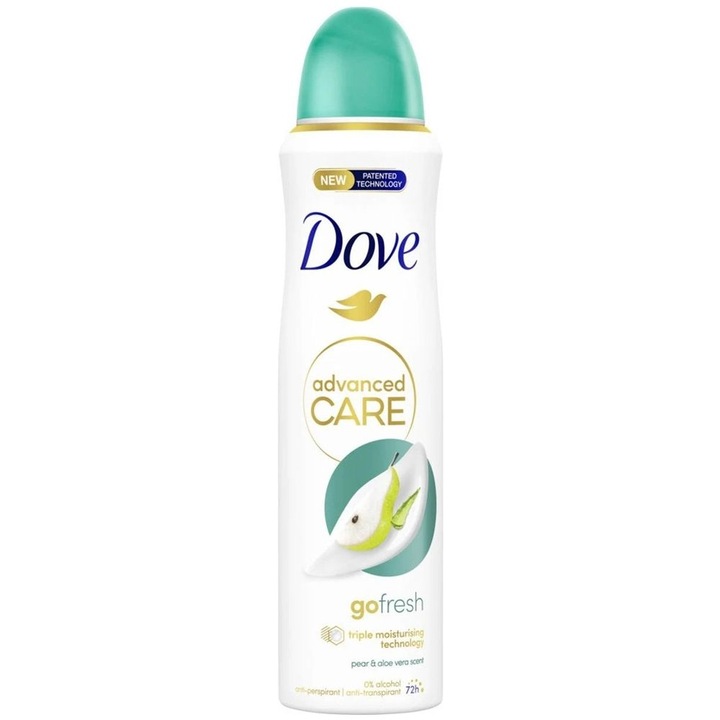 Антиперспирант дезодорант, Dove, 250 ml Go Fresh Круша и Алое Вера
