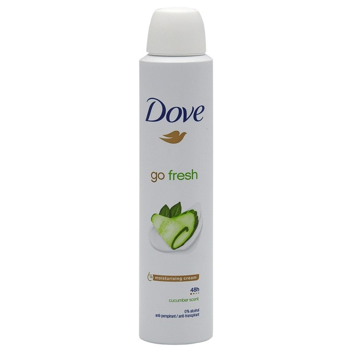 Антиперспирант Дезодорант, Dove, 200 ml Краставица Жена