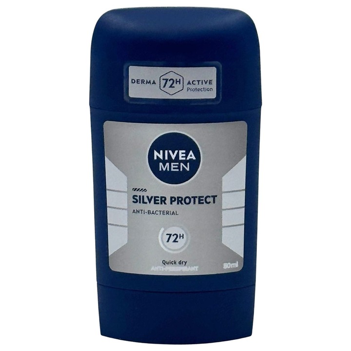 Izzadásgátló stift, Nivea, 50 ml Men Silver Protect