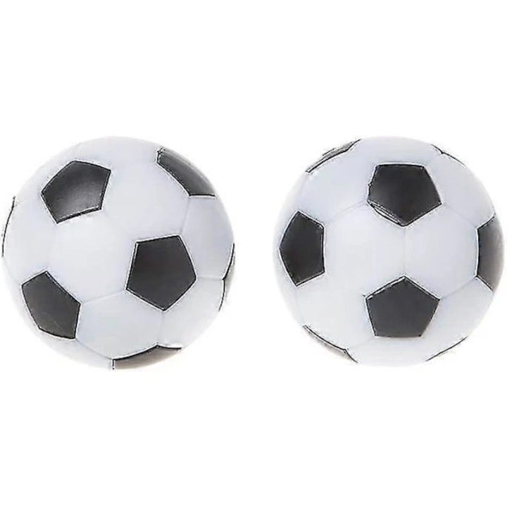 Asztali foci készlet környezetbarát gyantából – 2 darab, fehér/fekete, 32 mm
