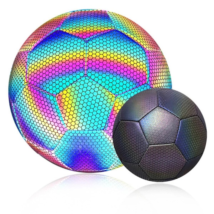 Világító futball labda no. 5 többszínű