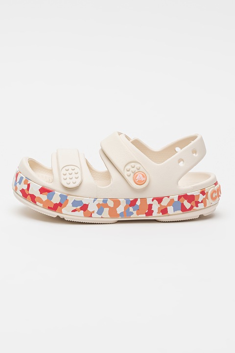 Crocs, Glow Confetti tépőzáras szandál, Krémszín