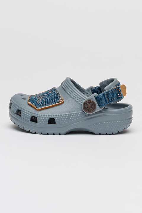 Crocs, Sarokpántos papucs foltrátétekkel, Világosszürke
