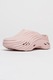 Crocs, Saboti unisex cu perforatii si model texturat Echo Wave, Roz pastel, 38-39