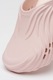 Crocs, Saboti unisex cu perforatii si model texturat Echo Wave, Roz pastel, 38-39