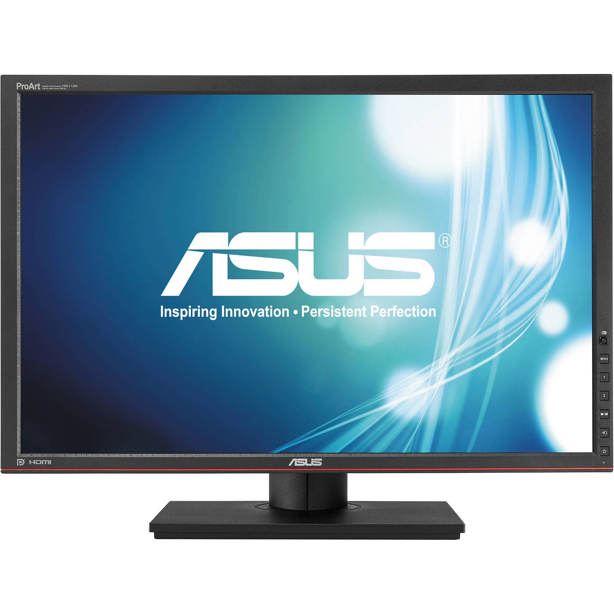 Monitor LED IPS ASUS 24.1'', Wide, UXGA, DVI-D, D-Sub, HDMI, DisplayPort, USB, Negru, PA248Q