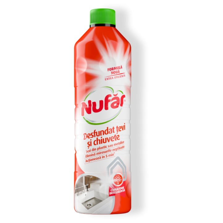 Csőtisztító szer, Nufar, 1 L, folyékony, szageltávolító