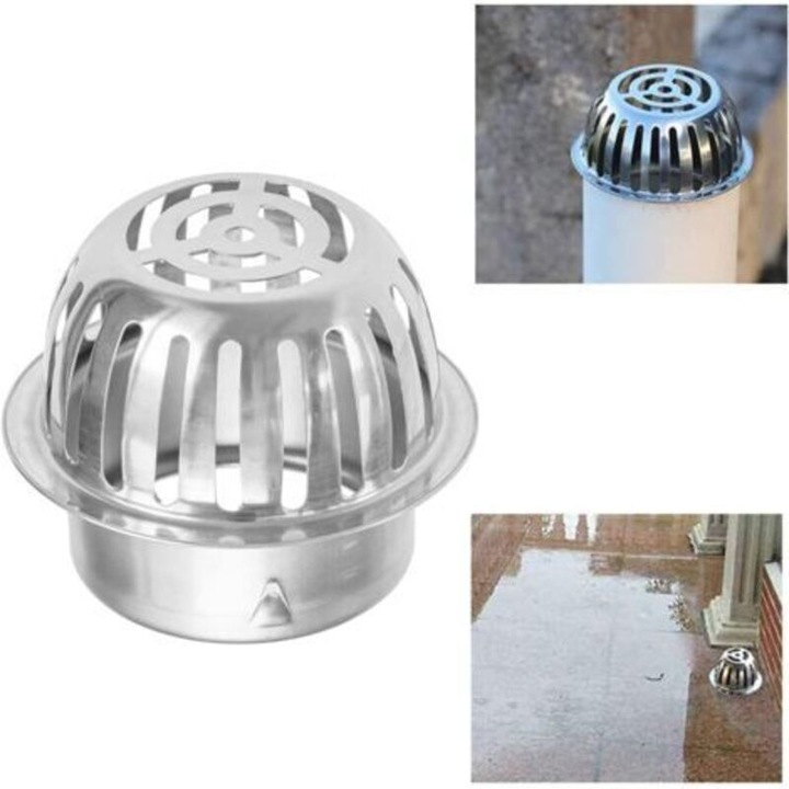 Rozsdamentes acél ereszcsatorna védelem 90x113mm szett