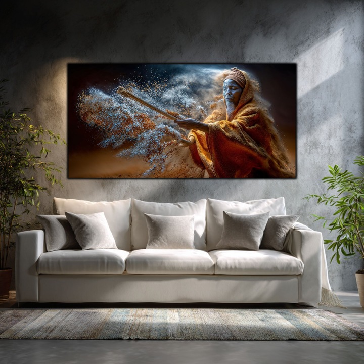 Tablou Living - Print UV pe Sticla Securizata - 120x60 cm - Infruntare