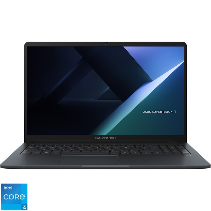 Laptop ASUS 15.6'' ExpertBook B1 B1503CVA, FHD, Procesor Intel® Core™ i5-1334U (12M Cache, up to 4.60 GHz), 16GB DDR5, 512GB SSD, Intel Integrated Graphics, No OS, Gentle Grey