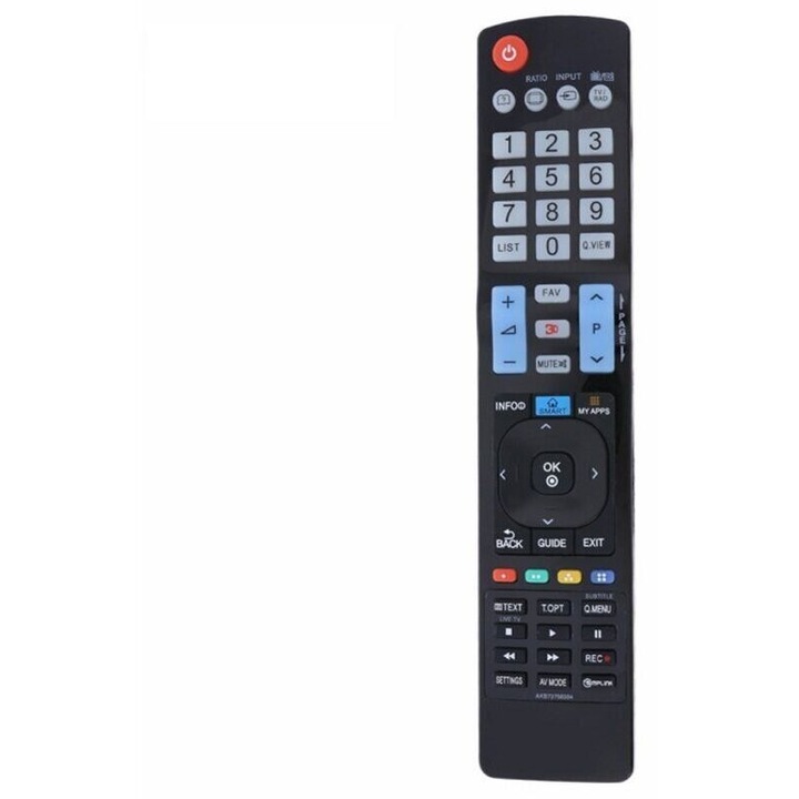 Telecomanda de inlocuire / telecomanda compatibila AKB73756502/AKB73615303/AKB73756504, pentru televizoare LG, fara programare, functie 3D, Negru, 1 buc