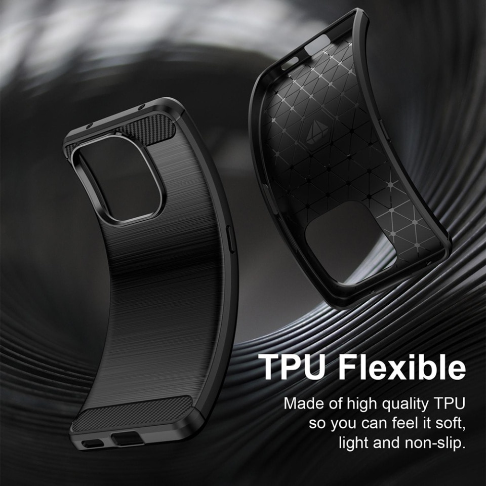 Husa pentru Honor X8d din Silicon Slim, cu textura Fibra Carbon, set cu sticker, Carbon Silicone, Negru