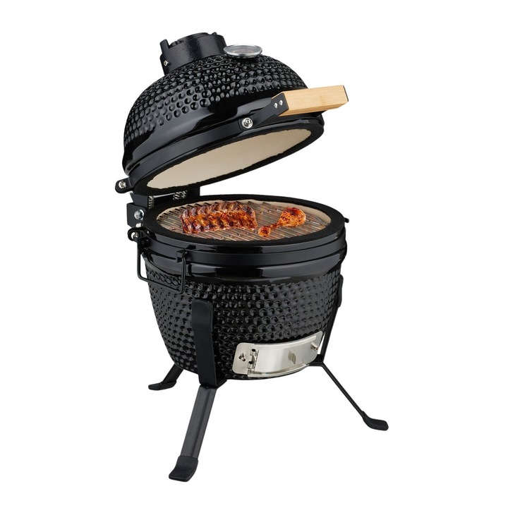Универсално керамично барбекю Kamado за готвене, печене на скара и печене на въглища