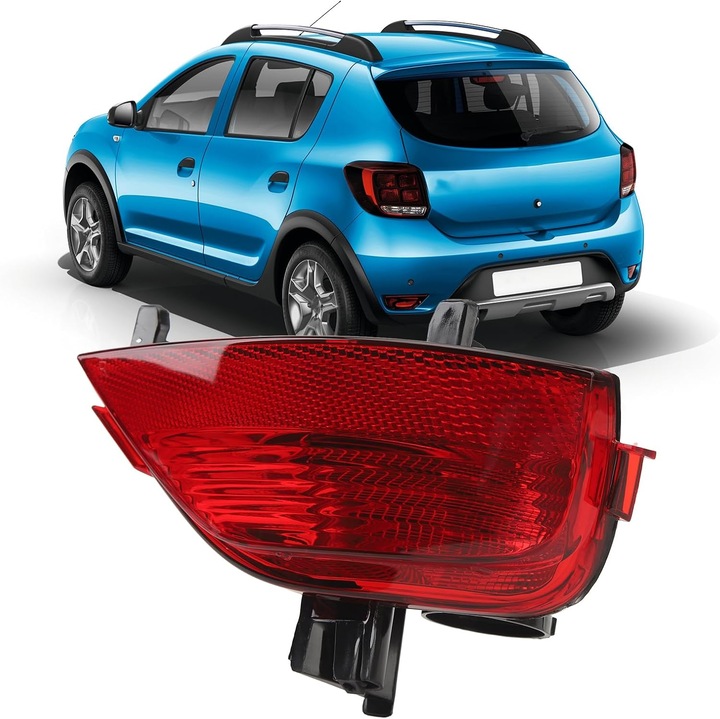 Bal oldali ködlámpa hátsó lökhárítóba Dacia Logan 2 és 3, Sandero 2 és 3, Duster, Renault Symbol modellekhez, eredeti kód: 265854470R