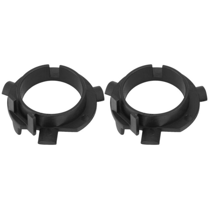 Adaptor LED H7, suport montaj pentru K3/K4/K5, Santa Fe, Sonata (9 generatii), instalare fara modificari, din plastic rezistent, Negru, 1 pereche