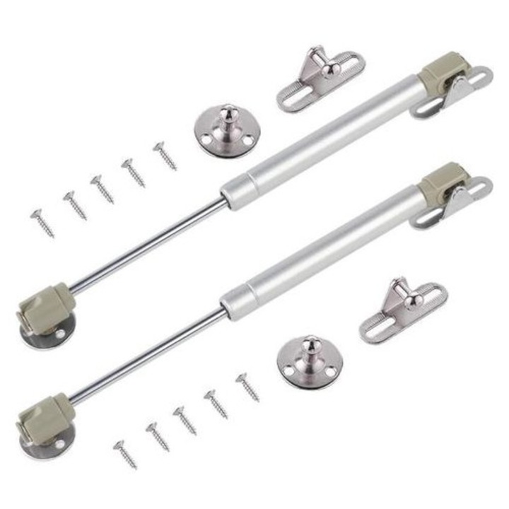 2 db hidraulikus bútor teleszkóp 40N 270mm ezüst rozsdamentes acél