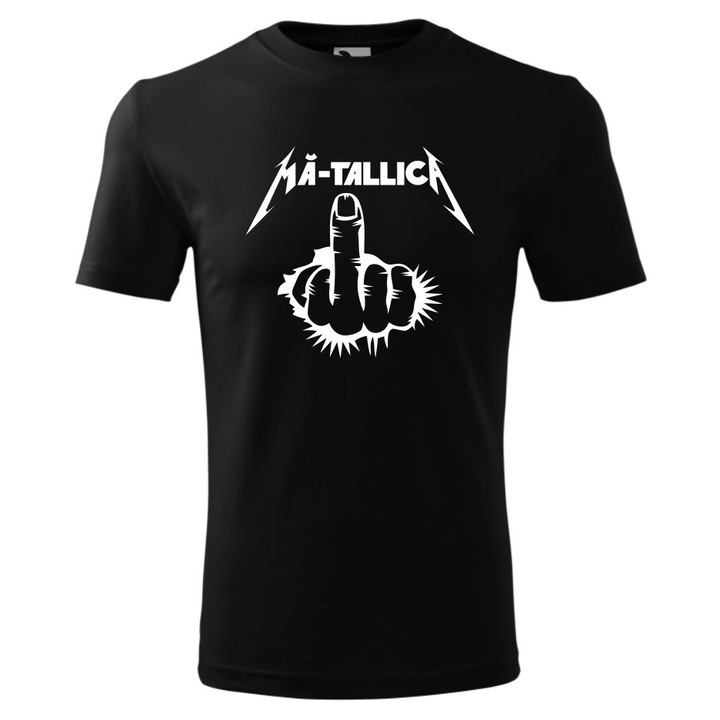 Tricou cu maneca scurta unisex, Rock Funny F*ck You Metallica Romania, negru, bumbac, marimea XL