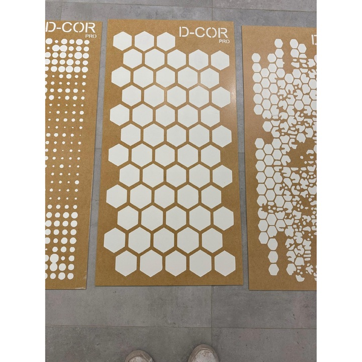 D-CORpro Mandala dekorációs sablon, 3D hatás, 92x47cm, ellenálló, újrafelhasználható