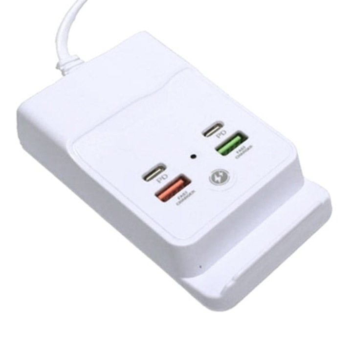 Asztali töltő gyorstöltéssel, 2x Type-C, 2x USB, PD, 20W