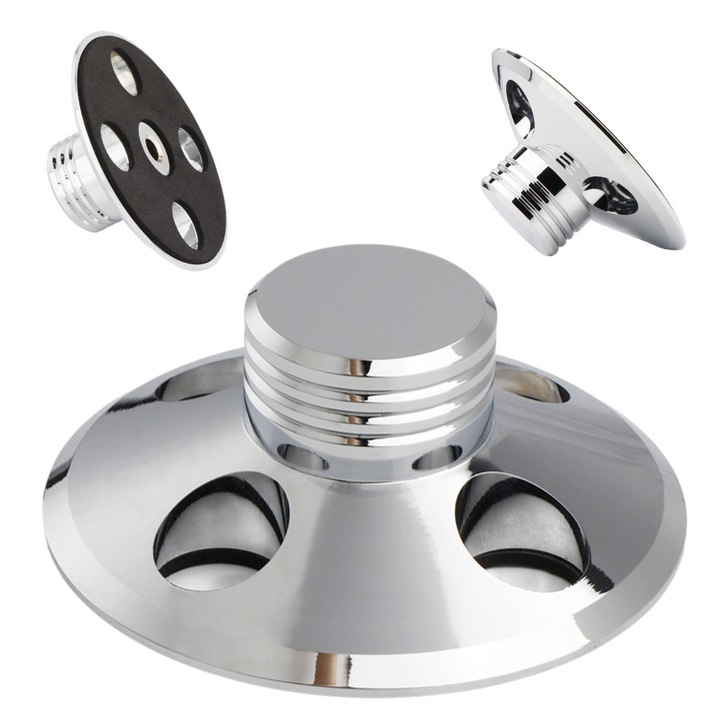 Betune vinil lemez stabilizátor, gramofon ellensúly, alumínium, javítja a hangminőséget és stabilizálja a forgási sebességet, ezüst, 8 cm, 107 g, 1 db