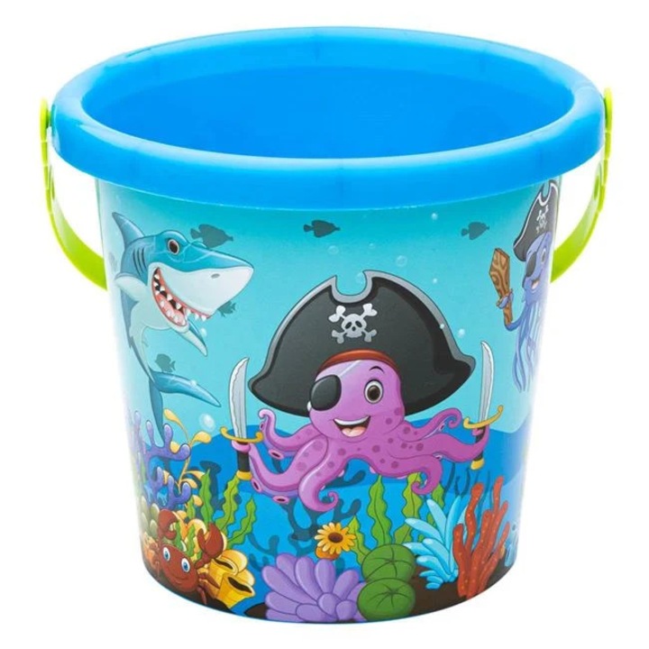 Кофа за плаж синя морски животни Ø17x15.5см