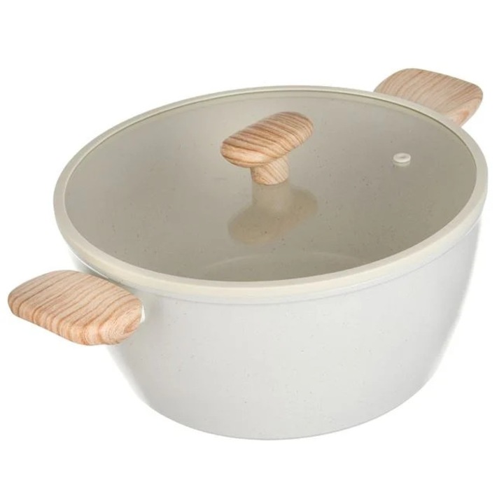 Tapadásmentes serpenyő kerámia bevonattal és fedővel Ø28cm - 6,4L