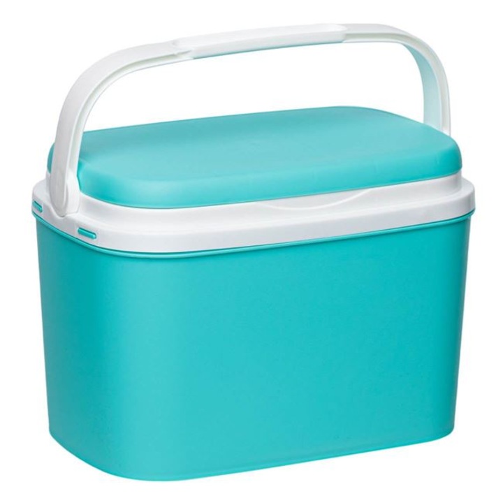 Hordozható türkiz hűtőláda (kemping) - 6L