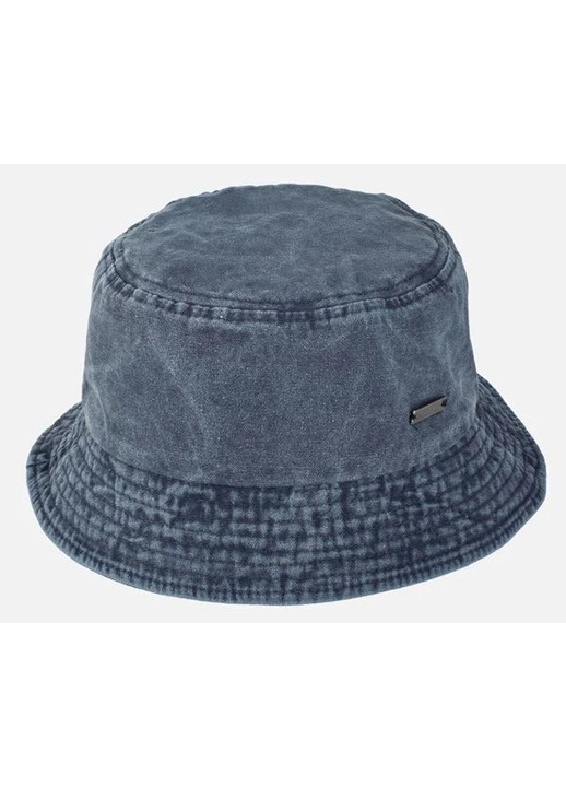 Мъжка дънкова памучна шапка тип "Bucket" в синьо