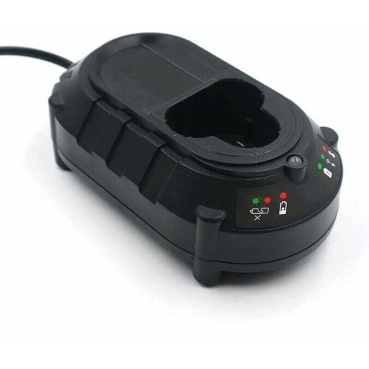 Akkumulátortöltő, DC10WA töltőadapter kompatibilis Makita BL1013, 10.8V lítium-ion akkumulátorokhoz, 100-240V bemenet, 1500 mA áramerősség, fekete, 1 darab