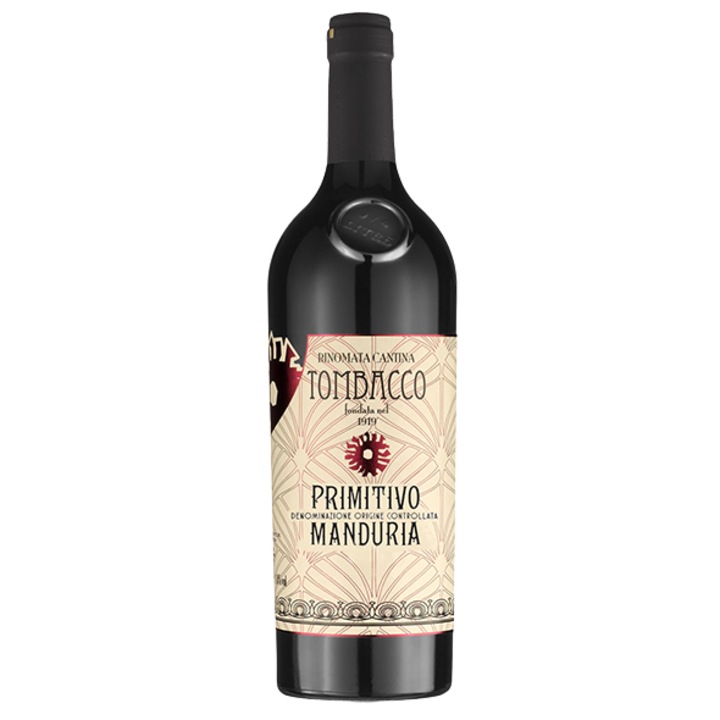 Vin Rosu Tombacco Primitivo DOC Manduria, 0.75l