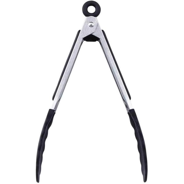 Pubiao konyhai csipesz, rozsdamentes acél, csúszásmentes, hőálló, 30cm