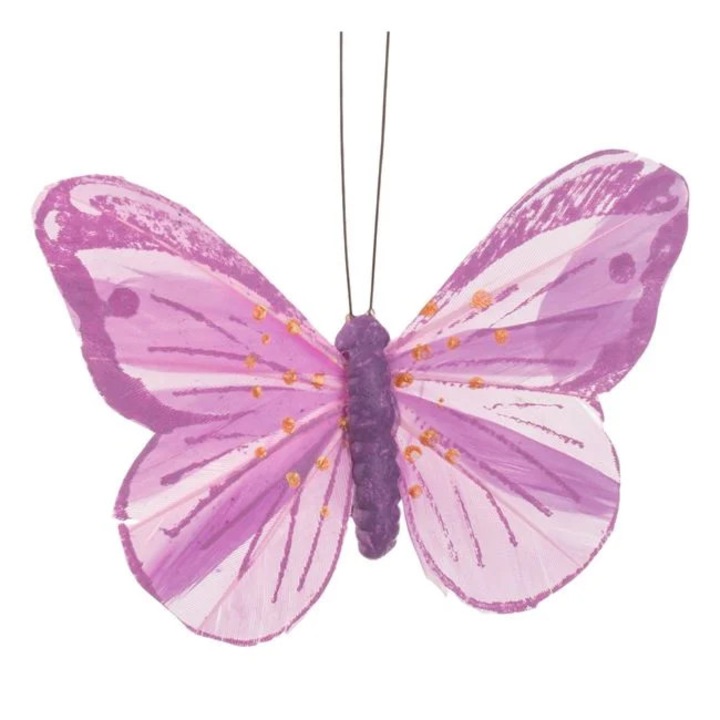 Fluture Decorativ Lila pentru Perdele 10cm