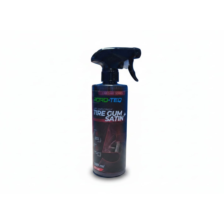 ROAD-TEQ Tire Gum Satin+ gumiabroncs és külső műanyag ápoló oldat 500ml