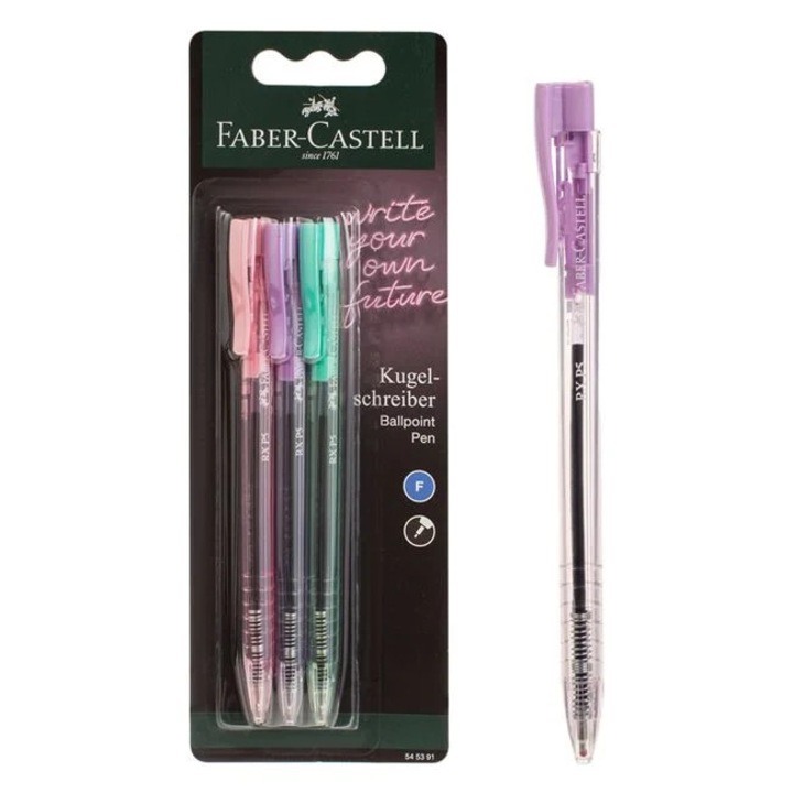 Faber Castell SemiGel tollkészlet (kék) vékony - 3db