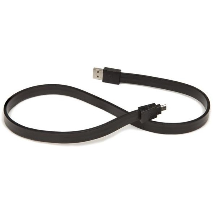 Cablu de date Tylt Gen II, MicroUSB, 0.3m Negru