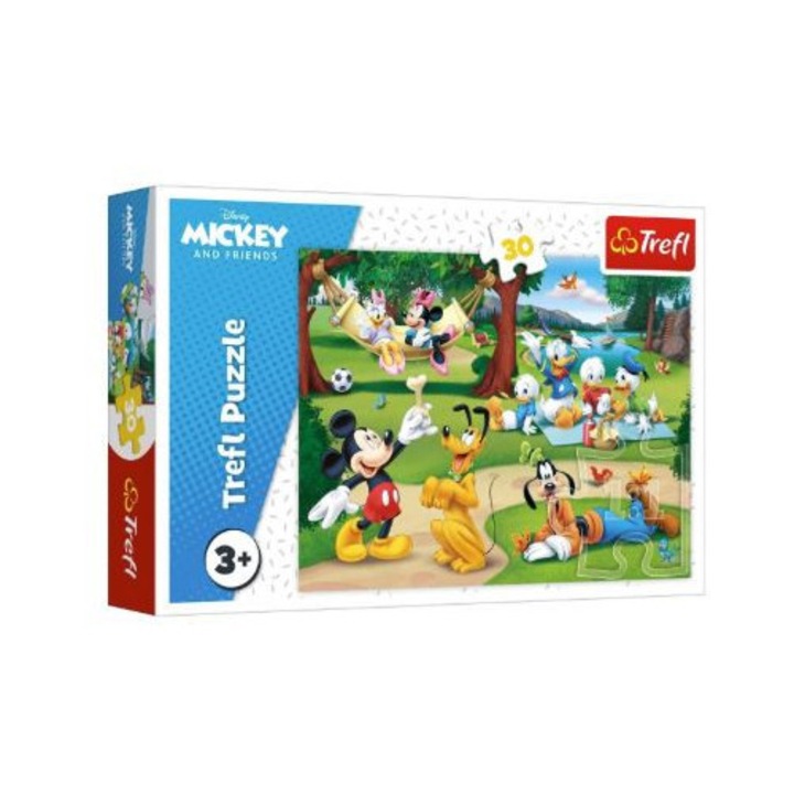 Puzzle Mickey Mouse cu Prietenii in Padure (30 de piese)